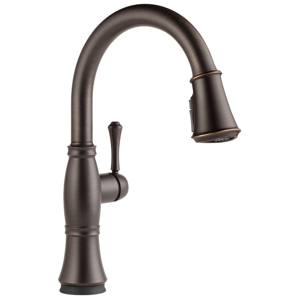 Delta Faucet Venetian&reg; Bronze Single Handle Pull Down Touch Activated Kitchen Faucet 