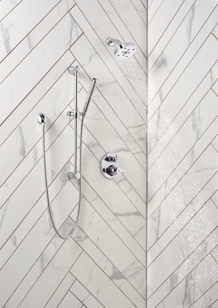 Delta Faucet Brilliance&reg; Champagne Bronze Single Function H2Okinetic&reg; Showerhead 