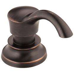 13 oz. Deck Mount Plastic Soap & Lotion Dispenser in Venetian Bronze