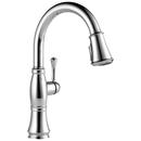 Single Handle Pull Down Kitchen Faucet with Three-Function Spray, Magnetic Docking and ShieldSpray Technology in Chrome
