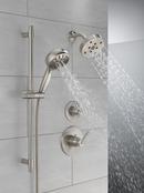 Delta Faucet Brilliance&reg; Stainless Tub and Shower Diverter Valve with Single Lever Handle 