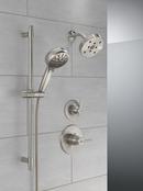 Delta Faucet Brilliance&reg; Stainless Tub and Shower Diverter Valve with Single Lever Handle 