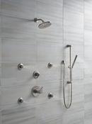 Delta Faucet Brilliance Stainless Tub and Shower Diverter Valve with Single Lever Handle 