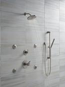 Delta Faucet Brilliance Stainless Tub and Shower Diverter Valve with Single Lever Handle 