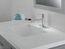 Delta Faucet Chrome Single Handle Monoblock Bathroom Sink Faucet with Metal Pop-Up Drain Assembly 