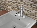 Delta Faucet Chrome Single Handle Monoblock Bathroom Sink Faucet with Metal Pop-Up Drain Assembly 