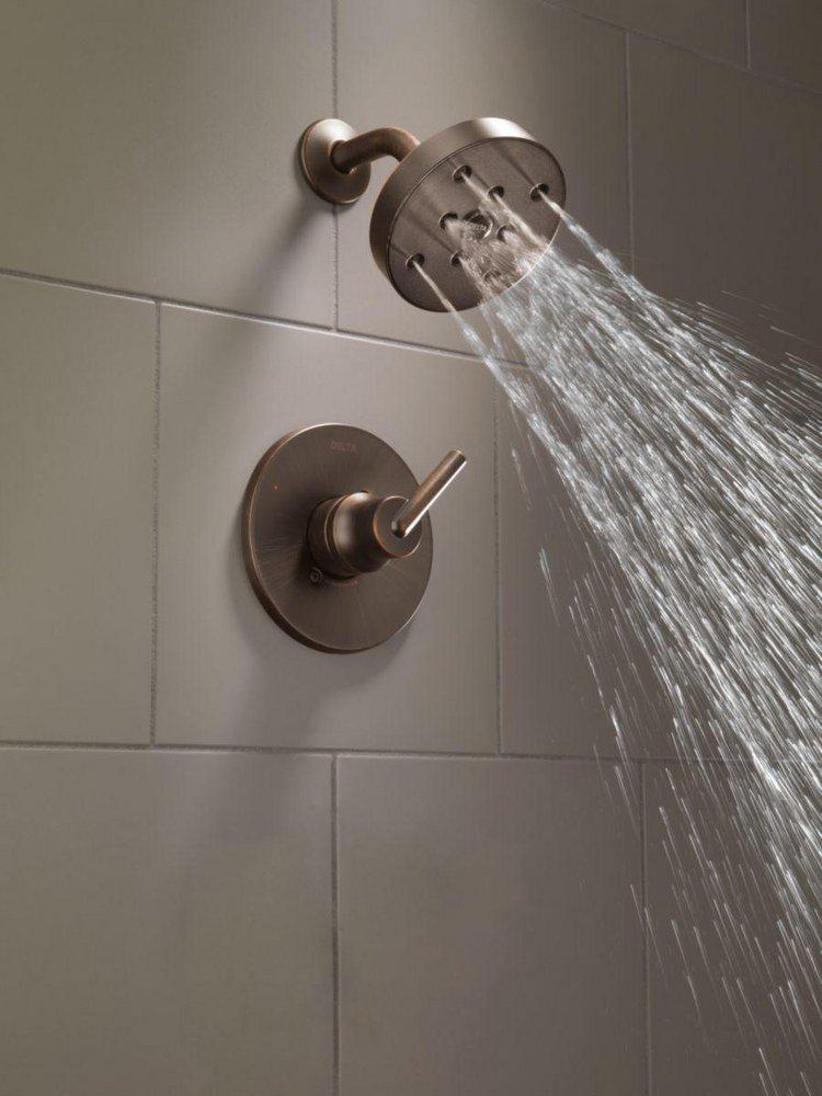 Delta Faucet Venetian® Bronze Single Handle Single Function Shower Faucet (Trim Only) 