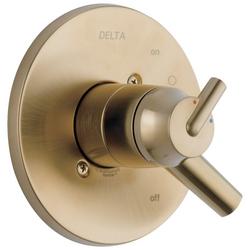 Single Handle Pressure Balancing Valve Trim in Brilliance&reg; Champagne Bronze