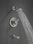 Delta Faucet Brilliance&reg; Stainless Single Handle Multi-function Bathtub & Shower Faucet (Trim Only) 