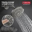 Delta Faucet Brilliance&reg; Stainless Single Handle Multi-function Bathtub & Shower Faucet (Trim Only) 