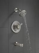 Delta Faucet Brilliance&reg; Stainless Single Handle Multi-function Bathtub & Shower Faucet (Trim Only) 