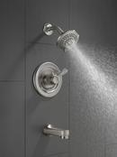 Delta Faucet Brilliance&reg; Stainless Single Handle Multi-function Bathtub & Shower Faucet (Trim Only) 