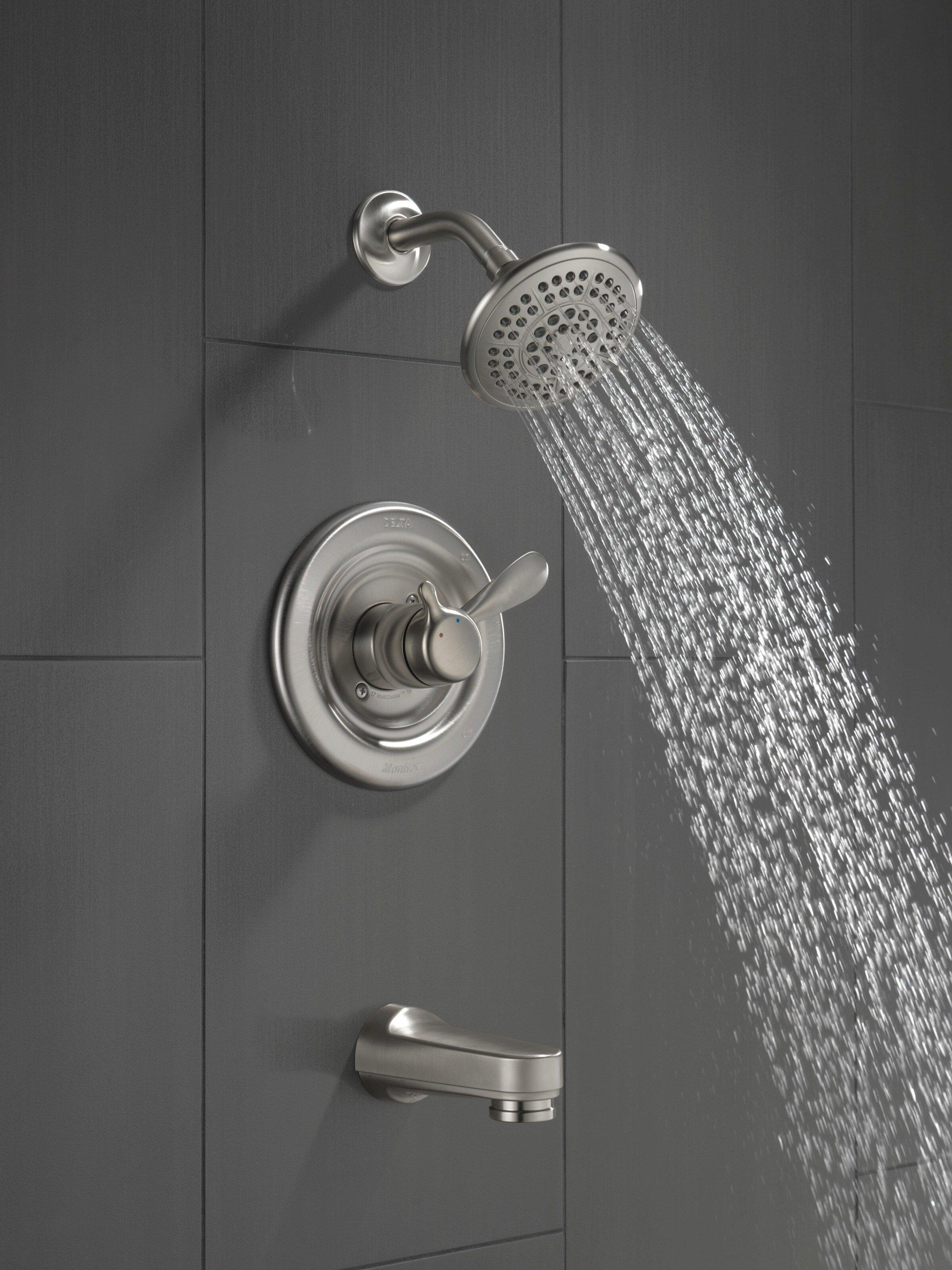 Delta Faucet Brilliance Stainless Single Handle Multi-function Bathtub & Shower Faucet (Trim Only) 
