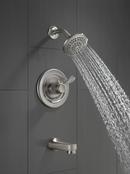 Delta Faucet Stainless Single Handle Multi-function Bathtub & Shower Faucet (Trim Only) 