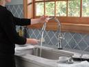 Delta Faucet Chrome Single Handle Pull Down Touch Activated Kitchen Faucet 