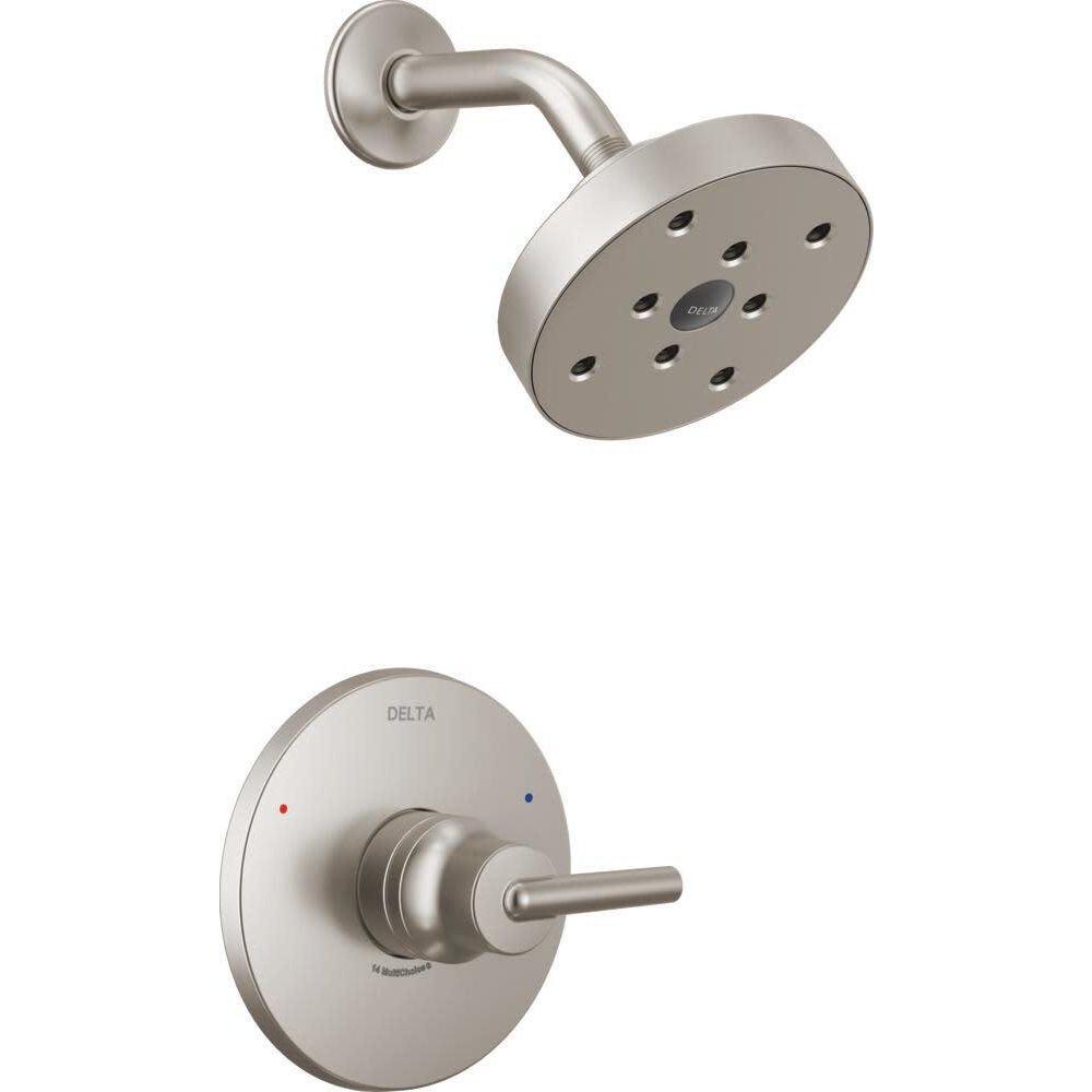 Delta Faucet Brilliance Stainless Single Handle Single Function Shower Faucet (Trim Only) 