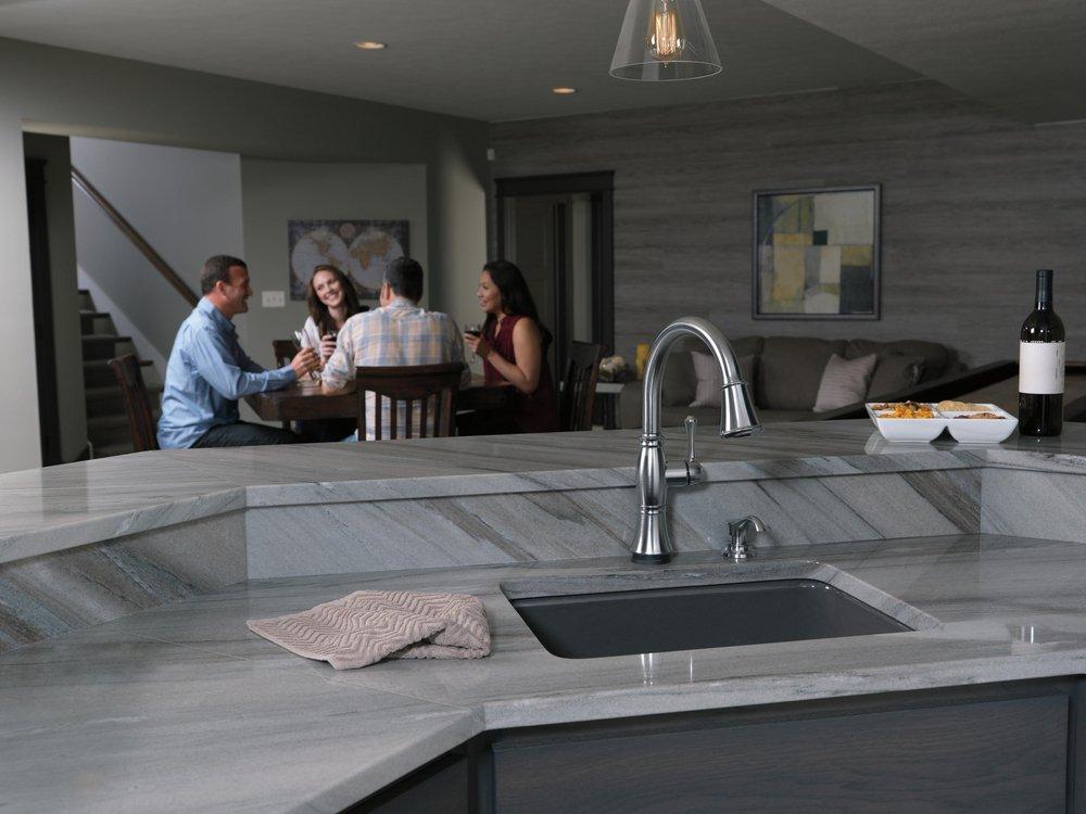 Delta Faucet Arctic Stainless 13 oz. Deck Mount Plastic Soap & Lotion Dispenser 