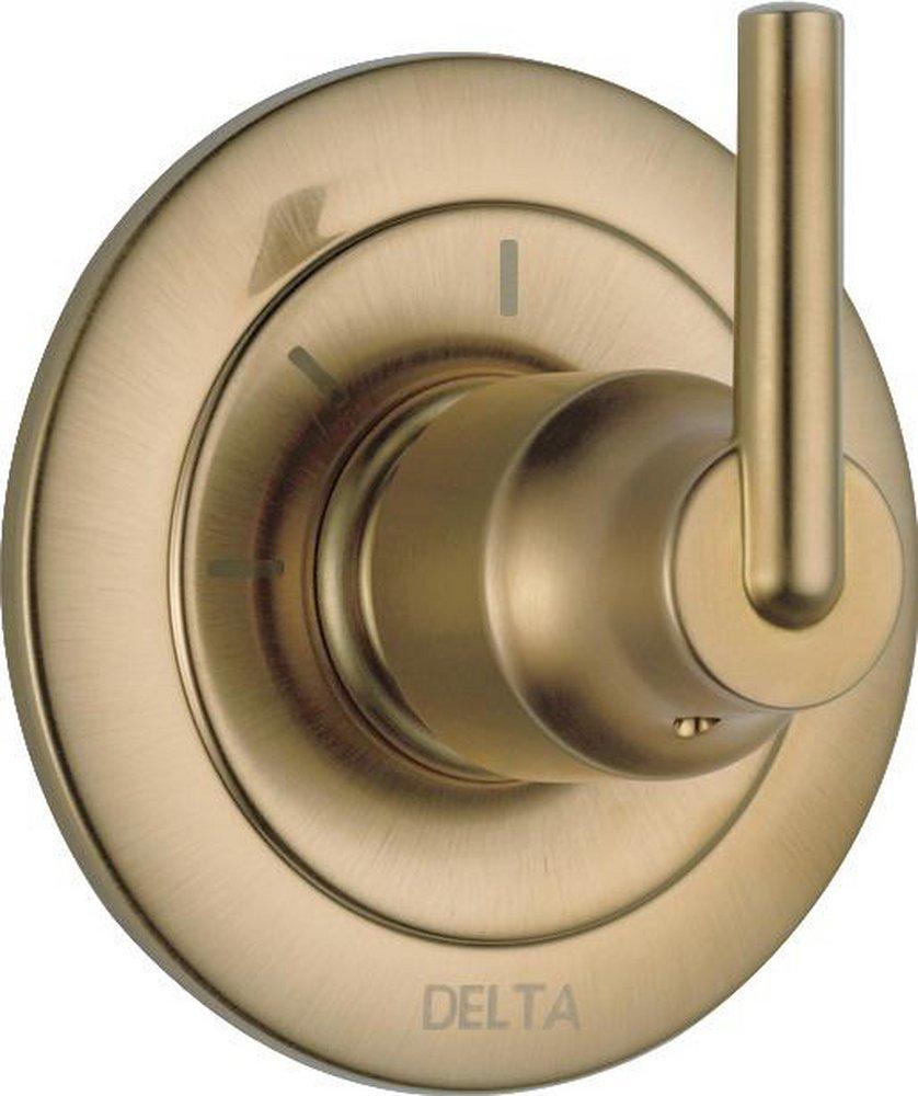 Delta Faucet Brilliance® Champagne Bronze Tub and Shower Diverter Valve with Single Lever Handle 