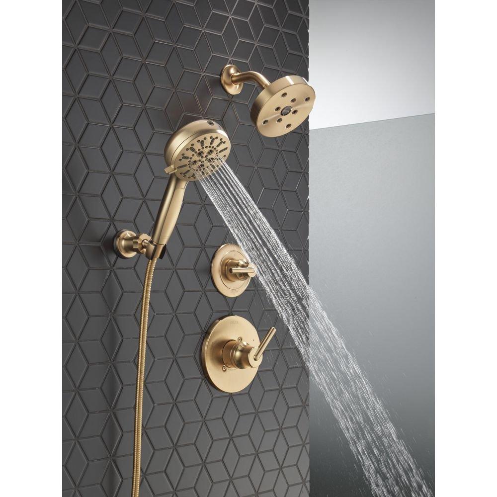 Delta Faucet Brilliance Champagne Bronze Single Handle Bathtub & Shower Faucet (Trim Only) 