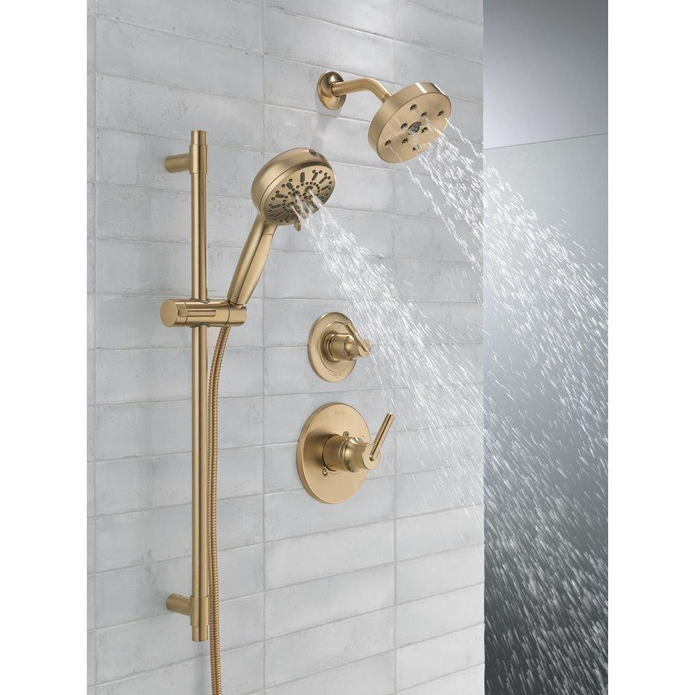 Delta Faucet Brilliance Champagne Bronze Single Handle Bathtub & Shower Faucet (Trim Only) 
