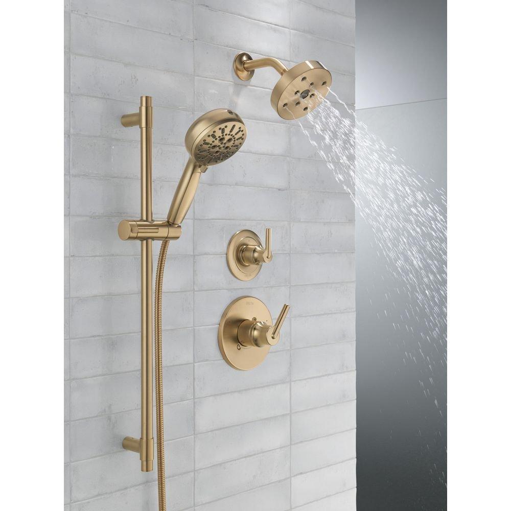 Delta Faucet Brilliance Champagne Bronze Single Handle Bathtub & Shower Faucet (Trim Only) 