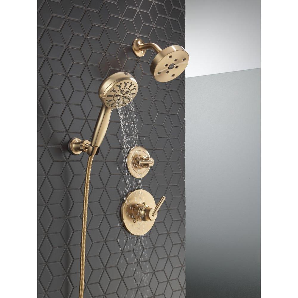 Delta Faucet Brilliance Champagne Bronze Single Handle Bathtub & Shower Faucet (Trim Only) 