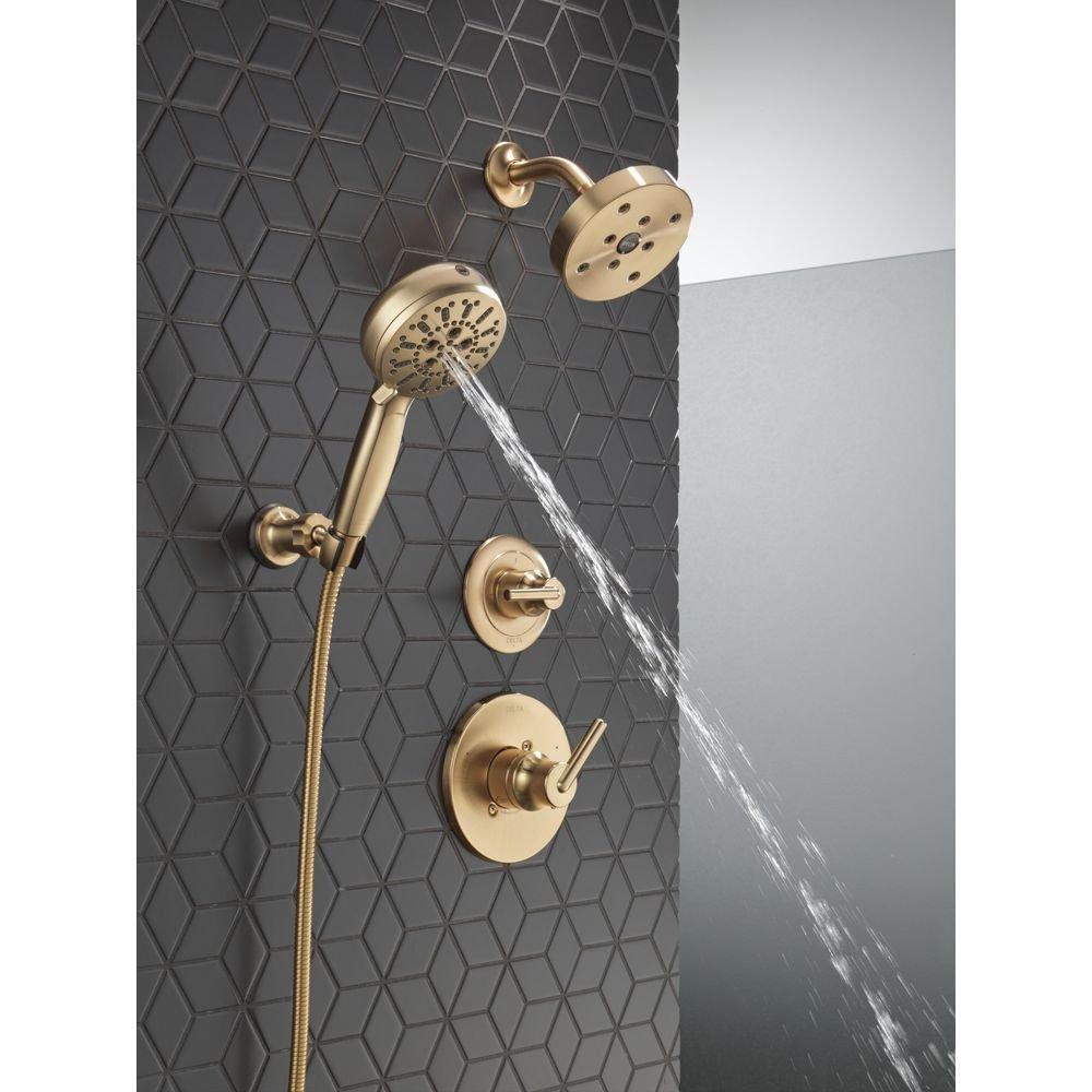 Delta Faucet Brilliance Champagne Bronze Single Handle Bathtub & Shower Faucet (Trim Only) 