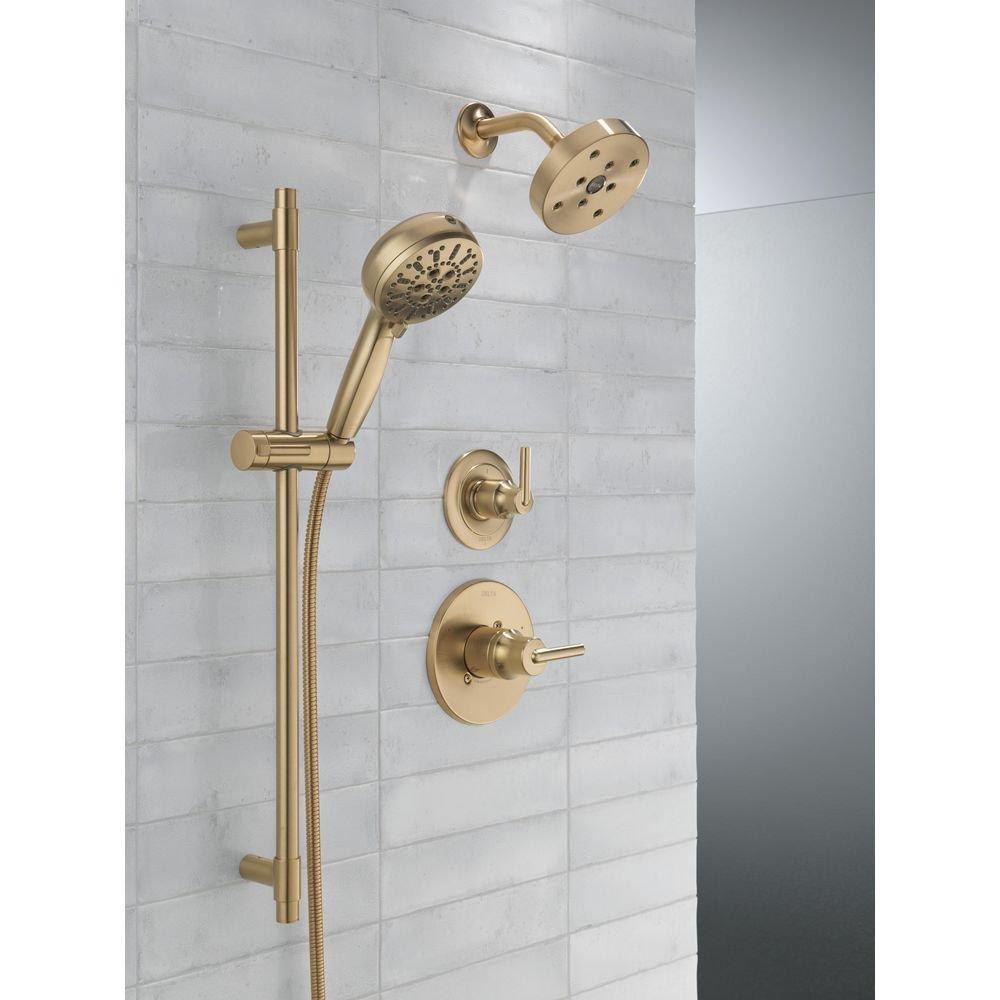 Delta Faucet Brilliance Champagne Bronze Single Handle Bathtub & Shower Faucet (Trim Only) 