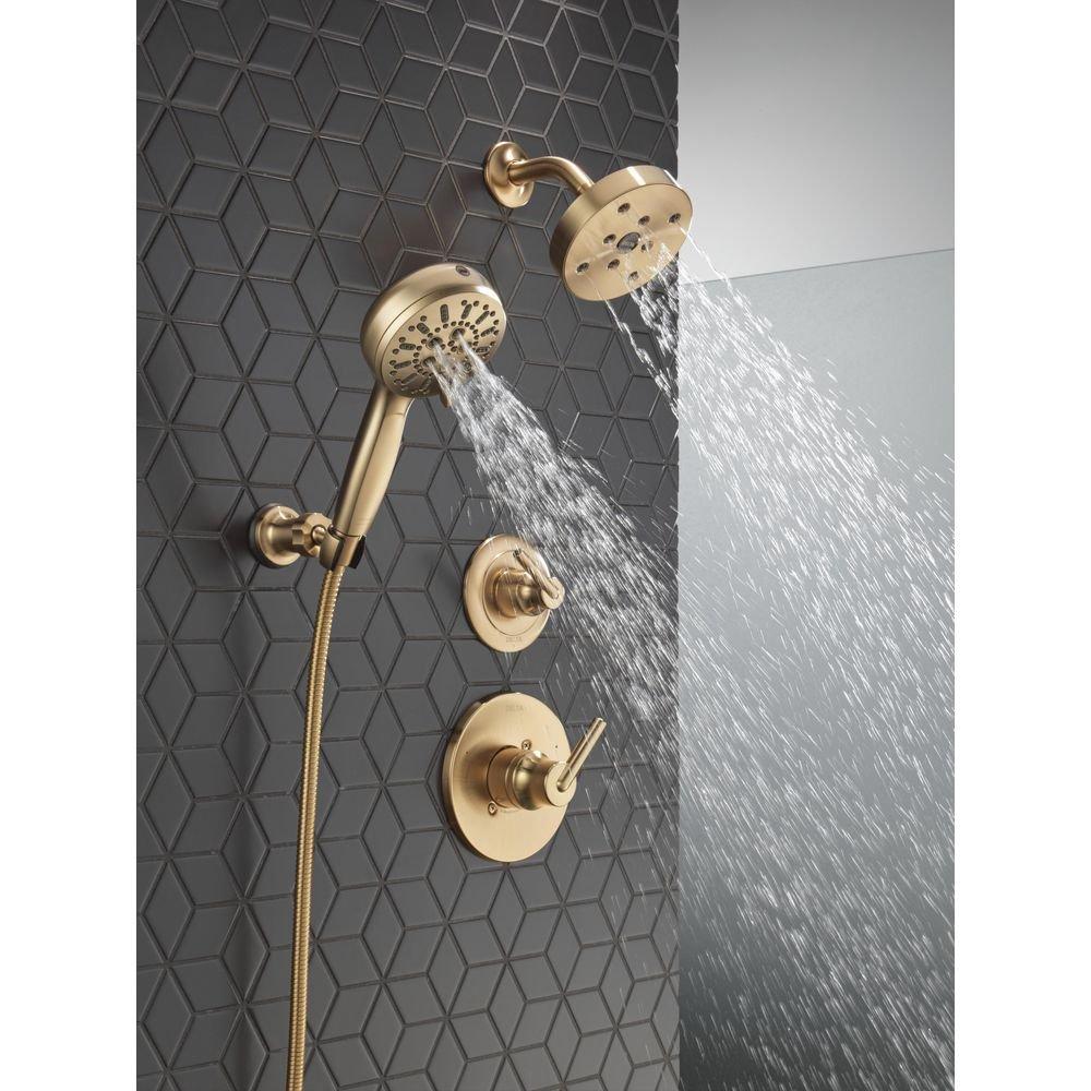 Delta Faucet Brilliance Champagne Bronze Single Handle Bathtub & Shower Faucet (Trim Only) 