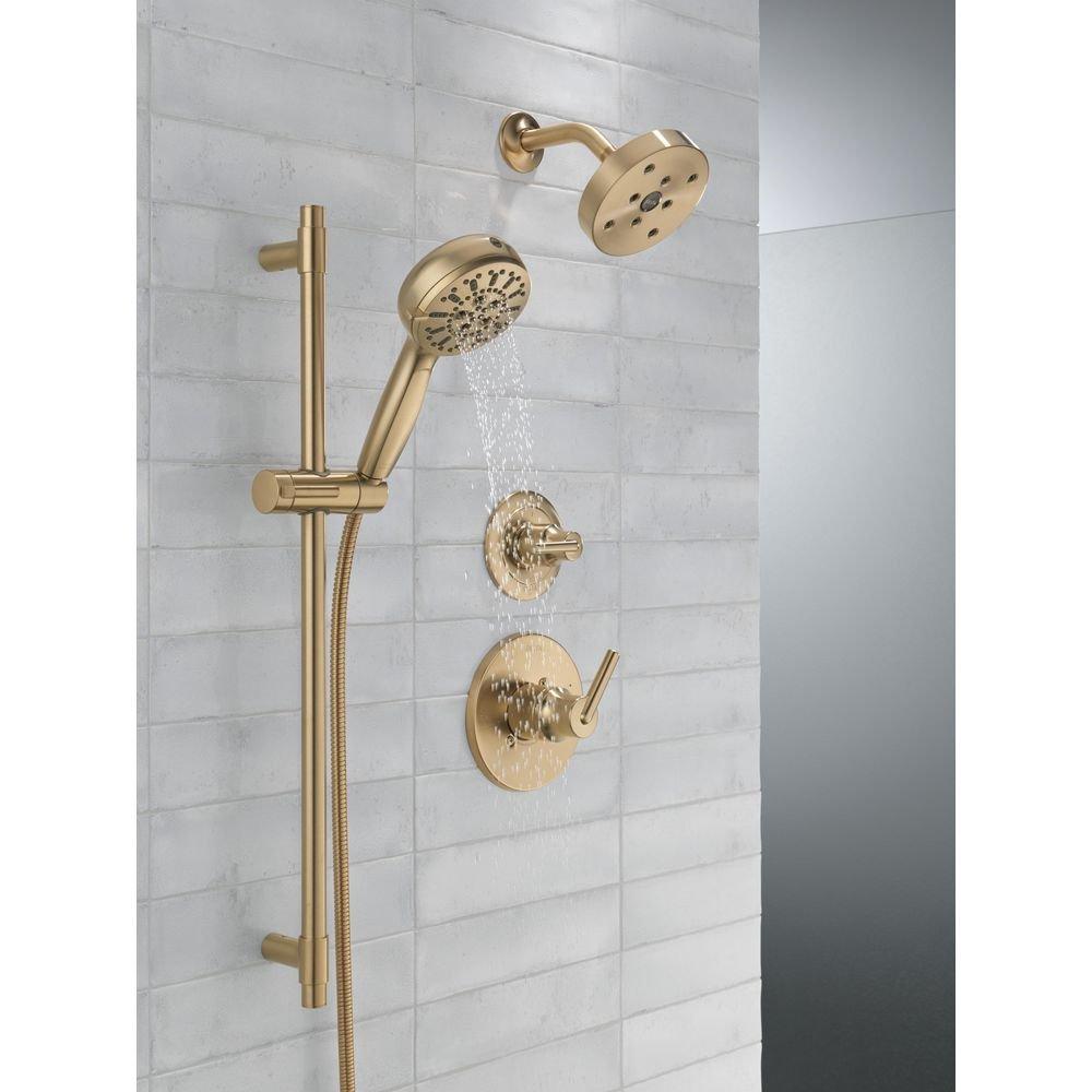 Delta Faucet Brilliance Champagne Bronze Single Handle Bathtub & Shower Faucet (Trim Only) 