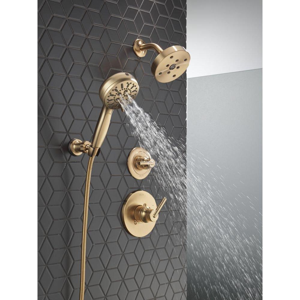 Delta Faucet Brilliance Champagne Bronze Single Handle Bathtub & Shower Faucet (Trim Only) 