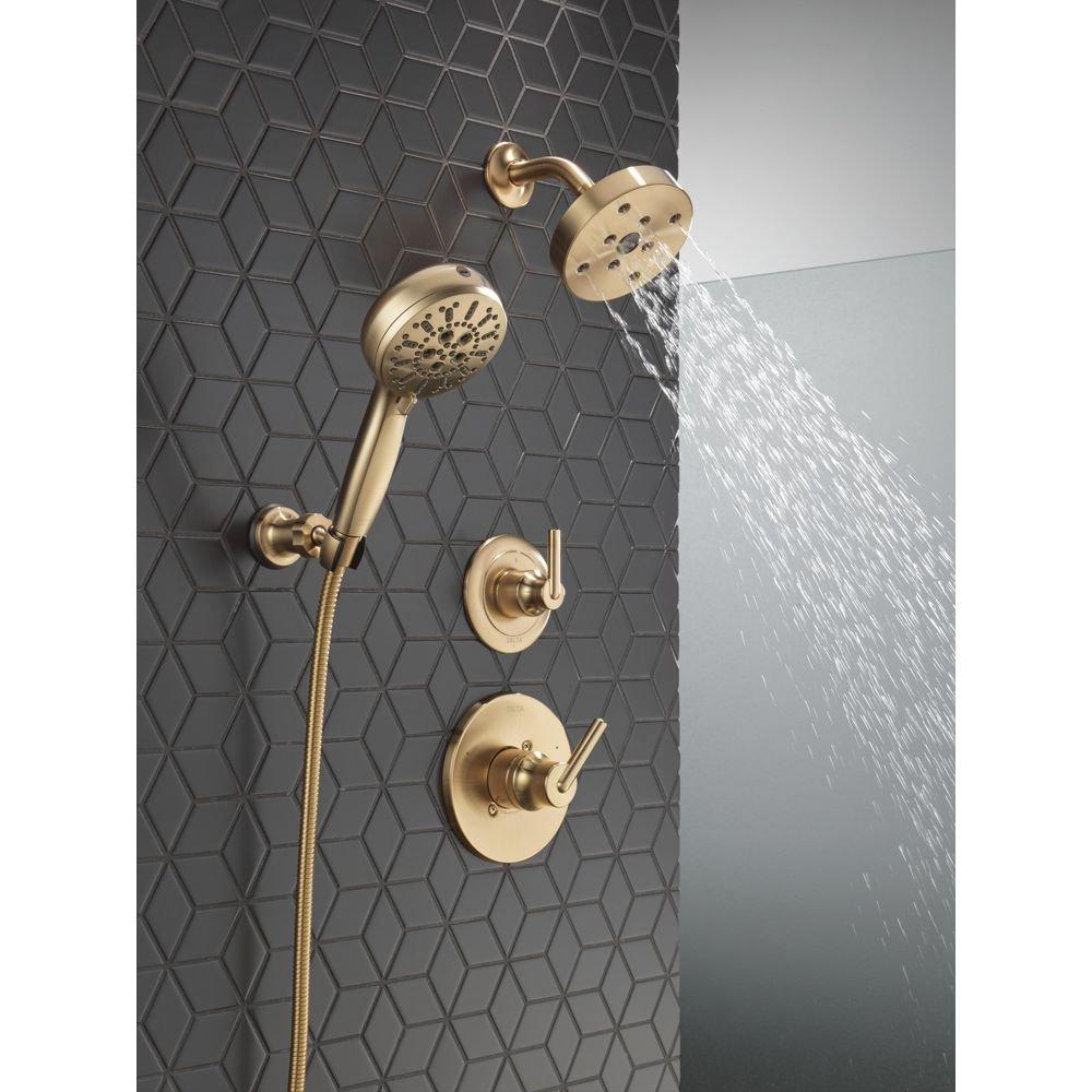 Delta Faucet Brilliance Champagne Bronze Single Handle Bathtub & Shower Faucet (Trim Only) 