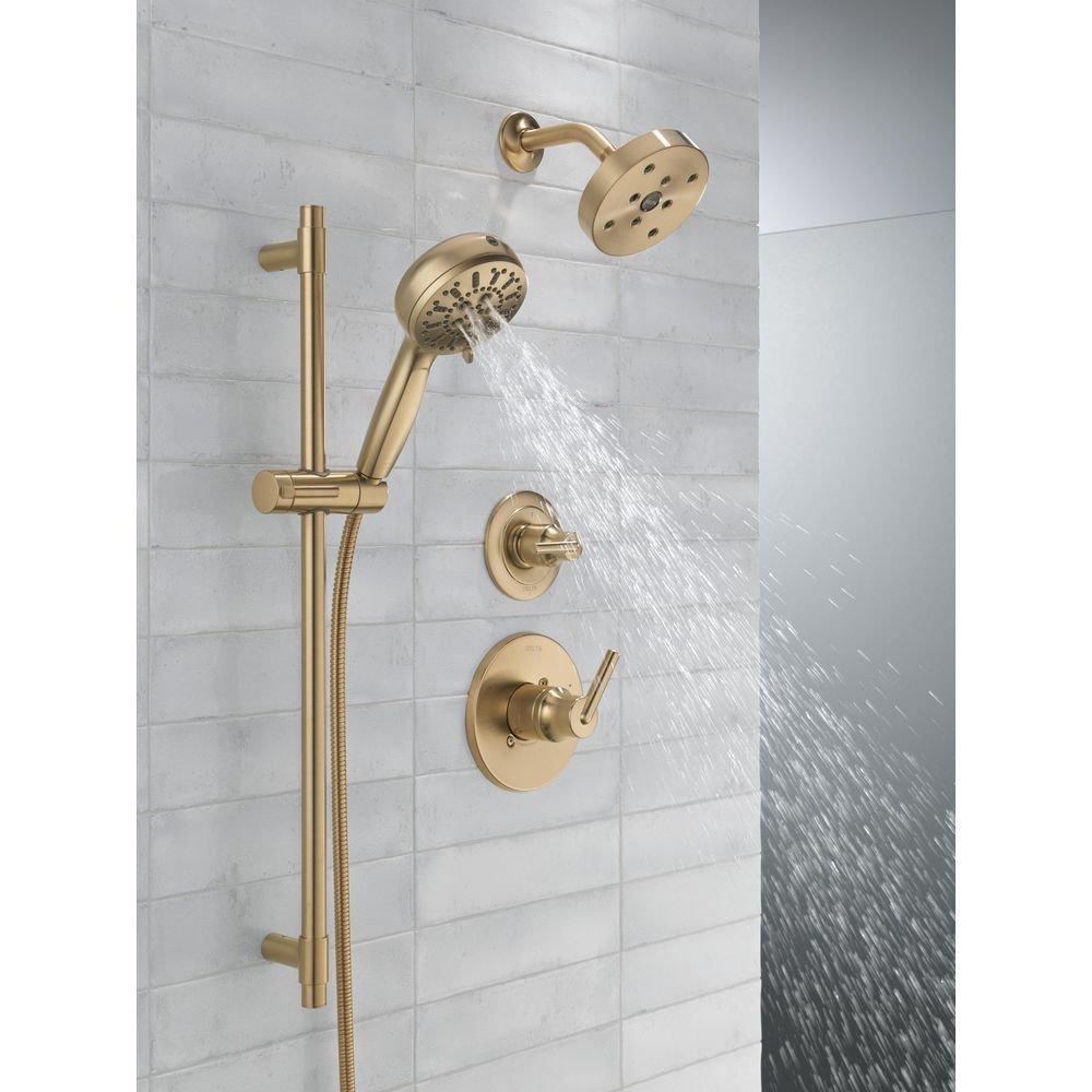 Delta Faucet Brilliance Champagne Bronze Single Handle Bathtub & Shower Faucet (Trim Only) 