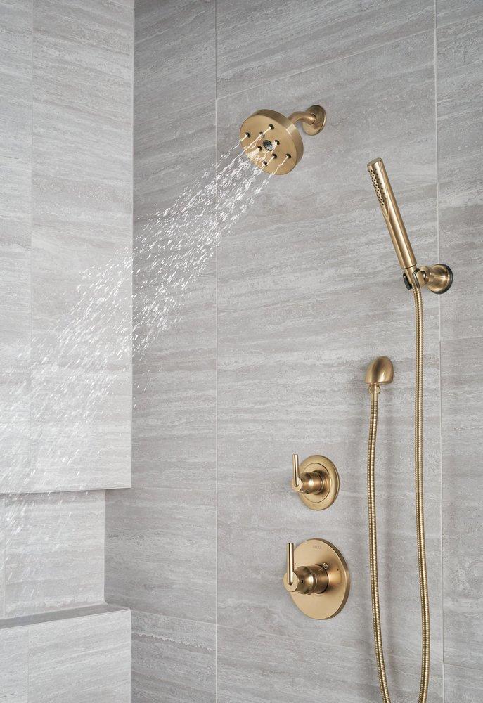 Delta Faucet Brilliance Champagne Bronze Tub and Shower Diverter Valve with Single Lever Handle 