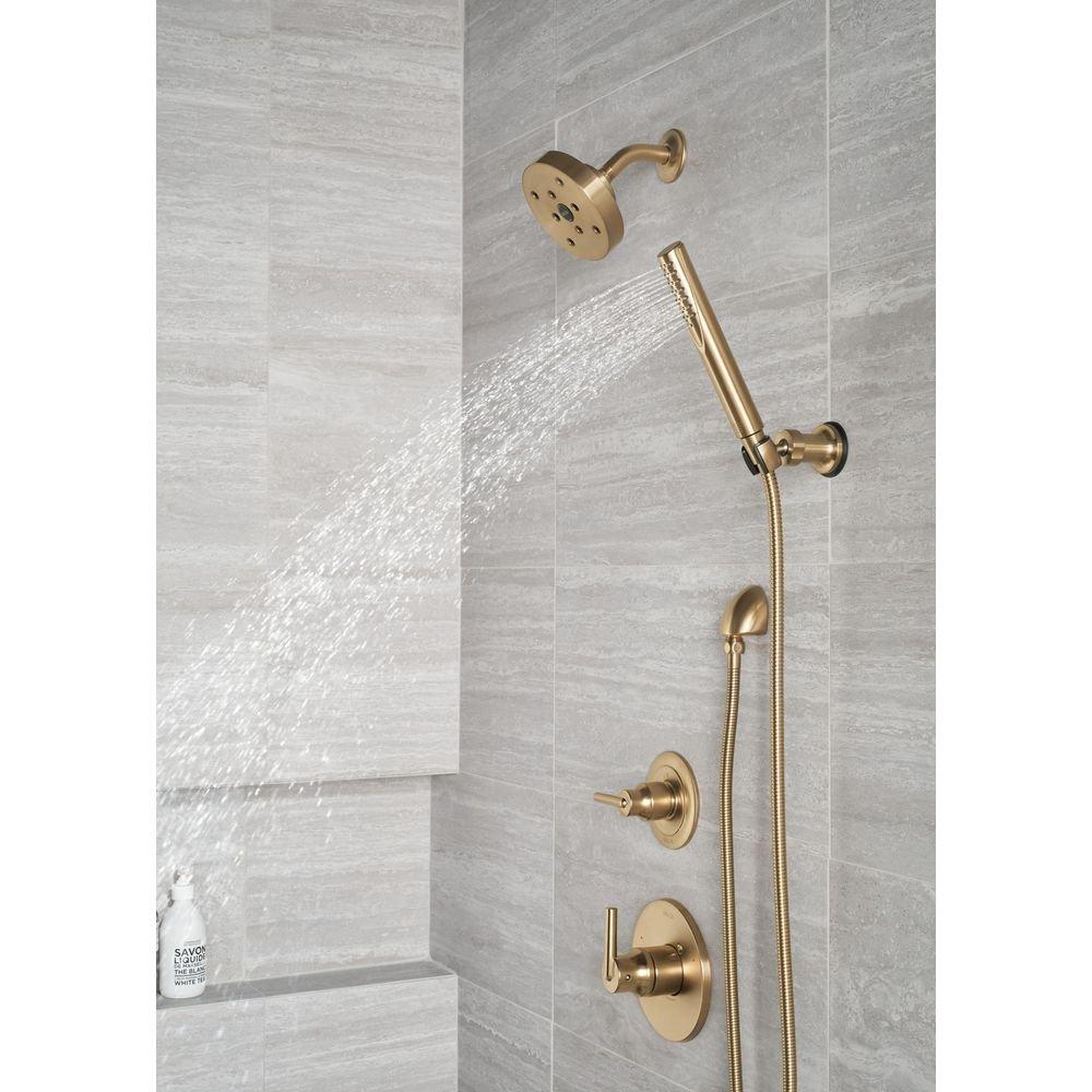 Delta Faucet Brilliance Champagne Bronze Single Handle Bathtub & Shower Faucet (Trim Only) 