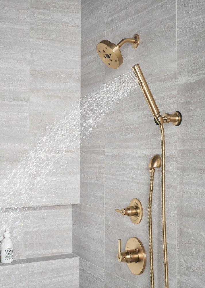 Delta Faucet Brilliance Champagne Bronze Tub and Shower Diverter Valve with Single Lever Handle 