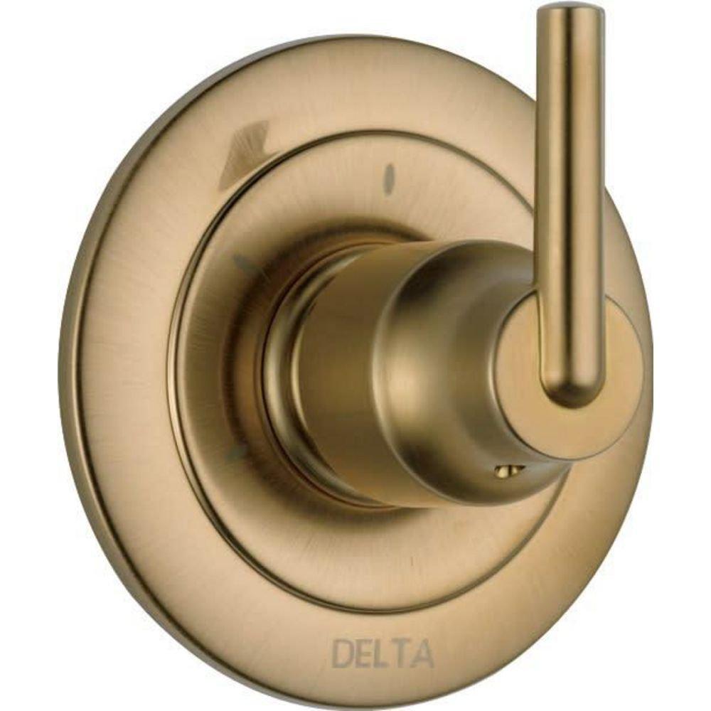 Delta Faucet Brilliance Champagne Bronze Single Handle Bathtub & Shower Faucet (Trim Only) 