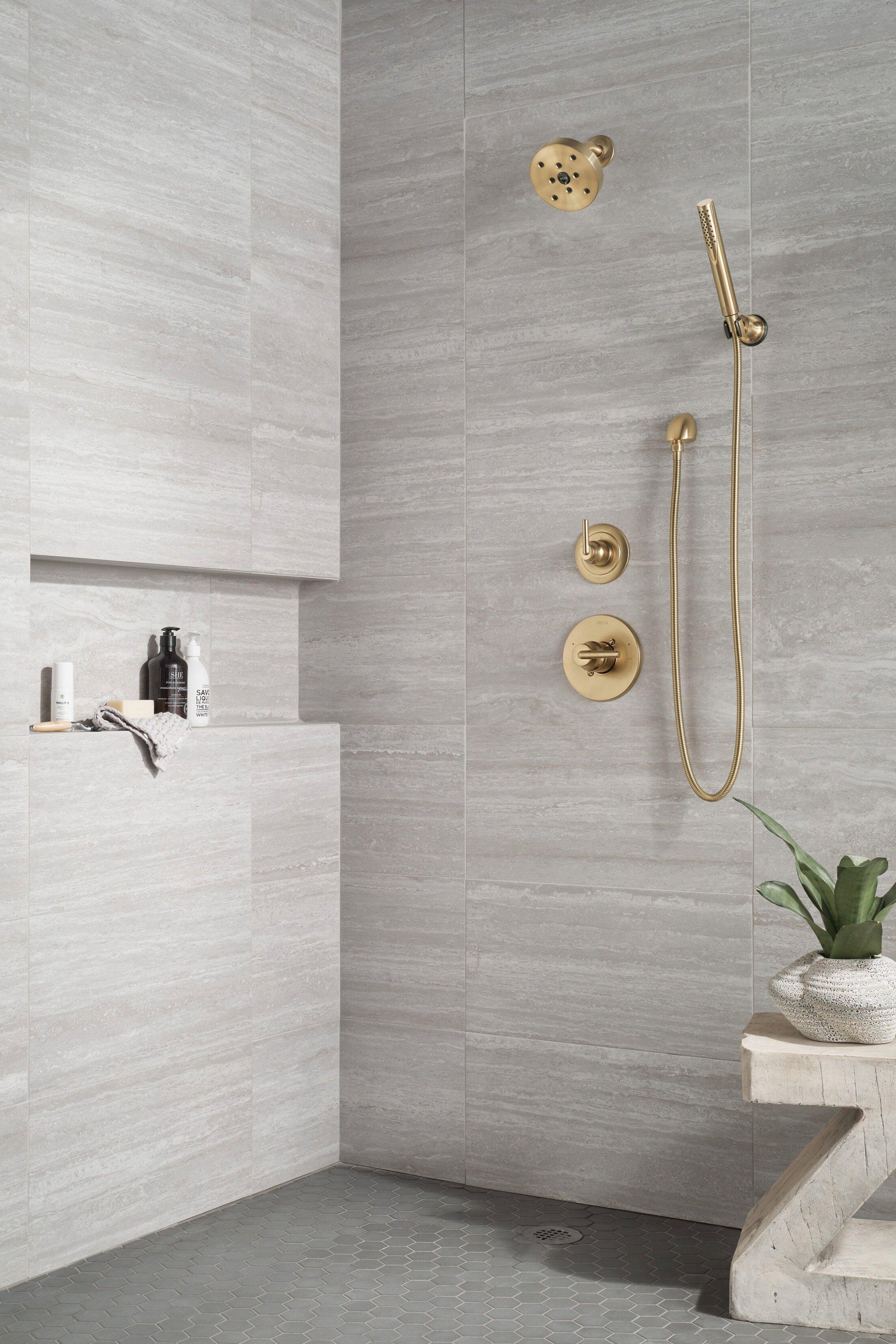 Delta Faucet Brilliance Champagne Bronze Single Handle Bathtub & Shower Faucet (Trim Only) 