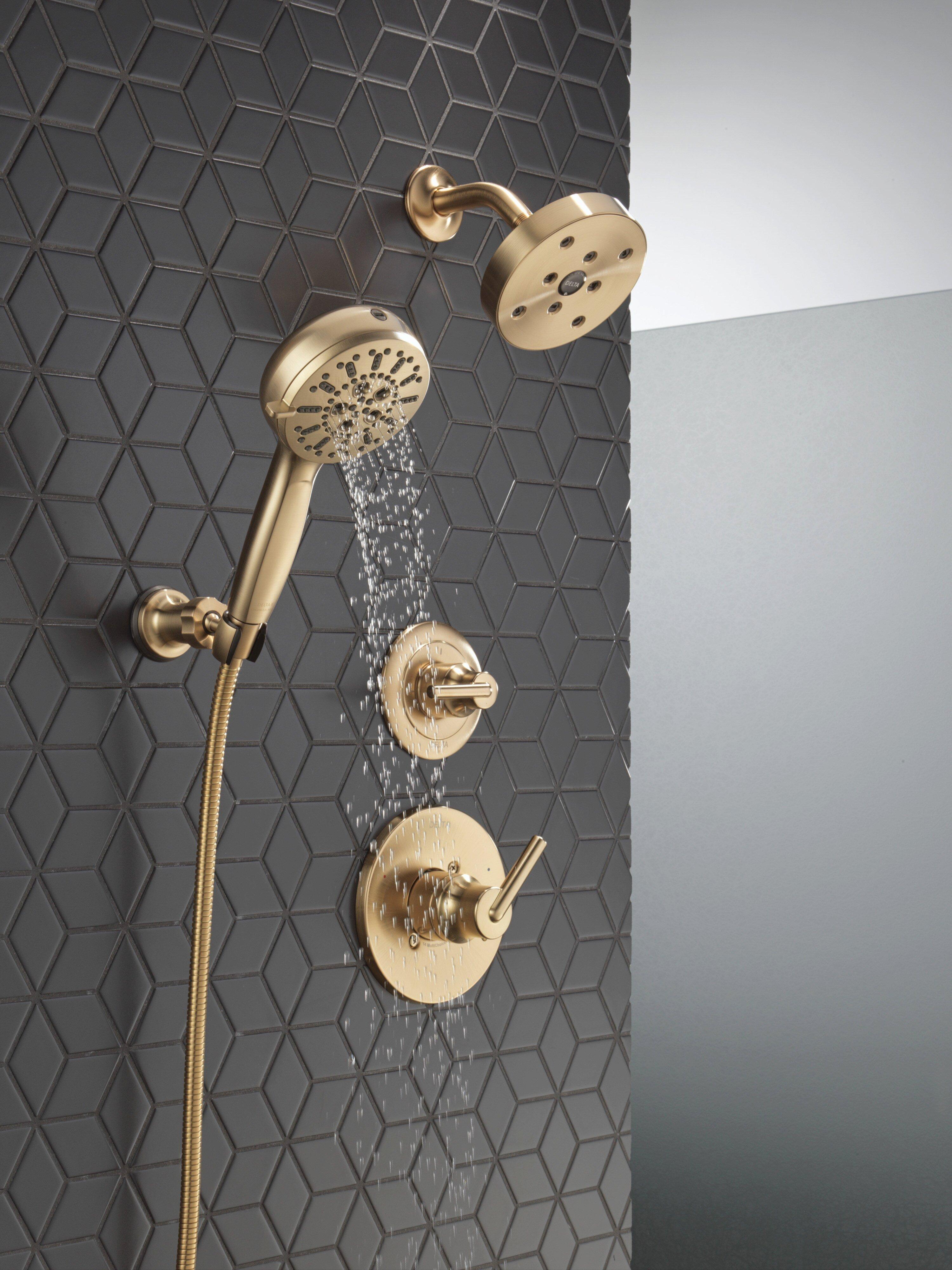 Delta Faucet Brilliance Champagne Bronze Single Handle Bathtub & Shower Faucet (Trim Only) 