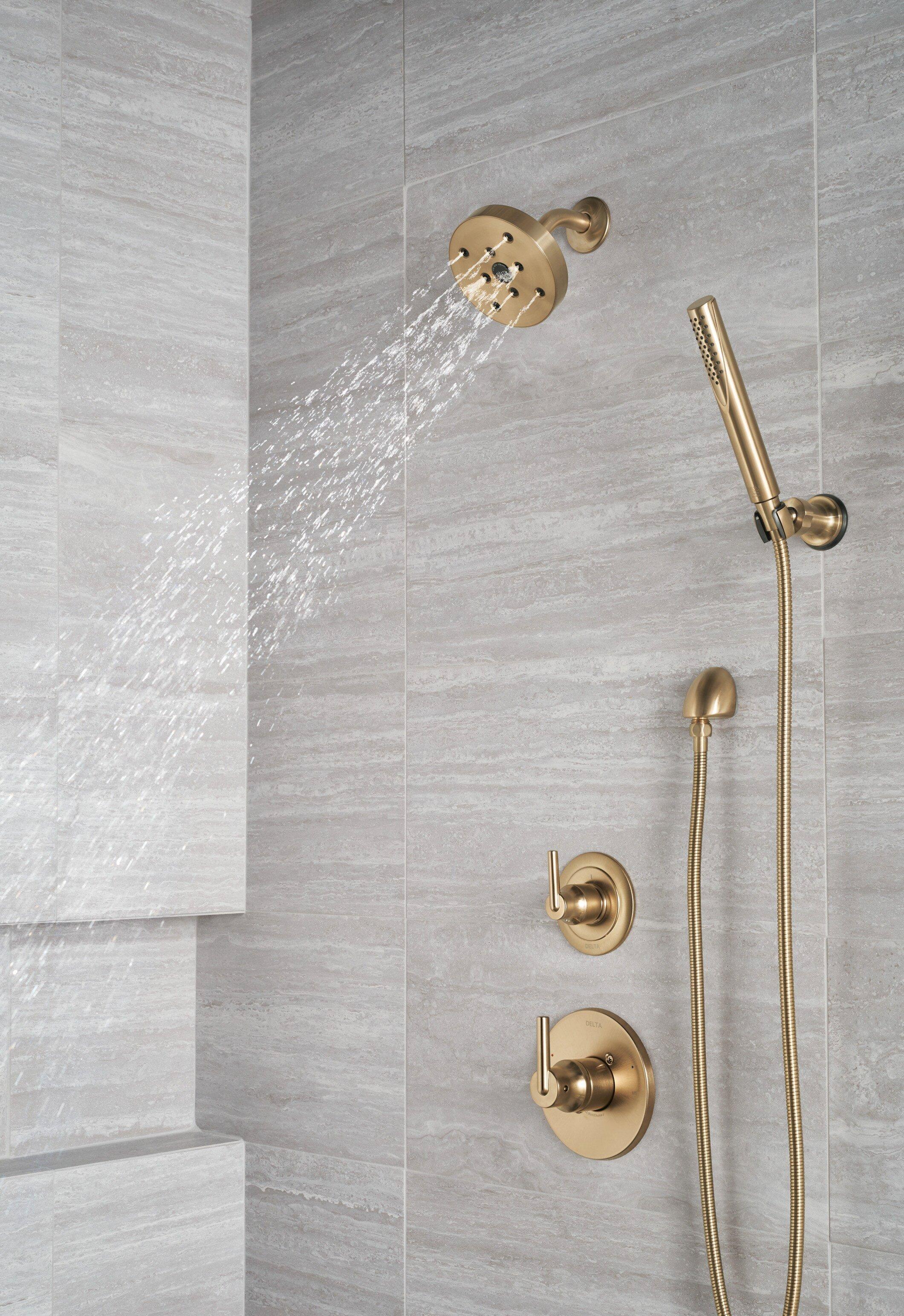 Delta Faucet Brilliance Champagne Bronze Single Handle Bathtub & Shower Faucet (Trim Only) 