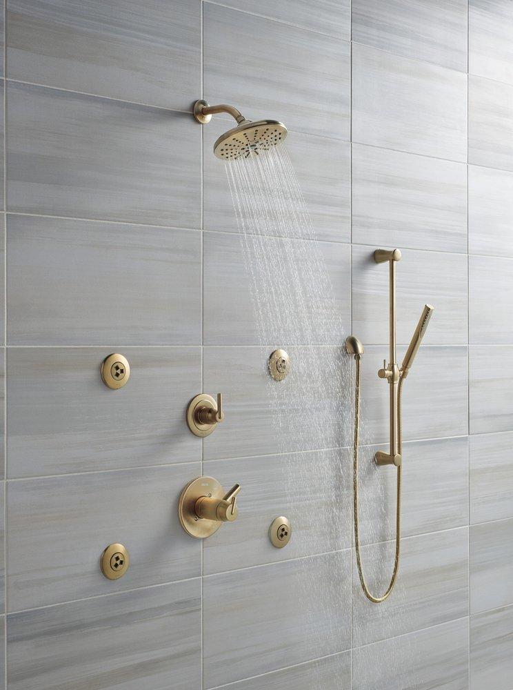 Delta Faucet Brilliance® Champagne Bronze Tub and Shower Diverter Valve with Single Lever Handle 