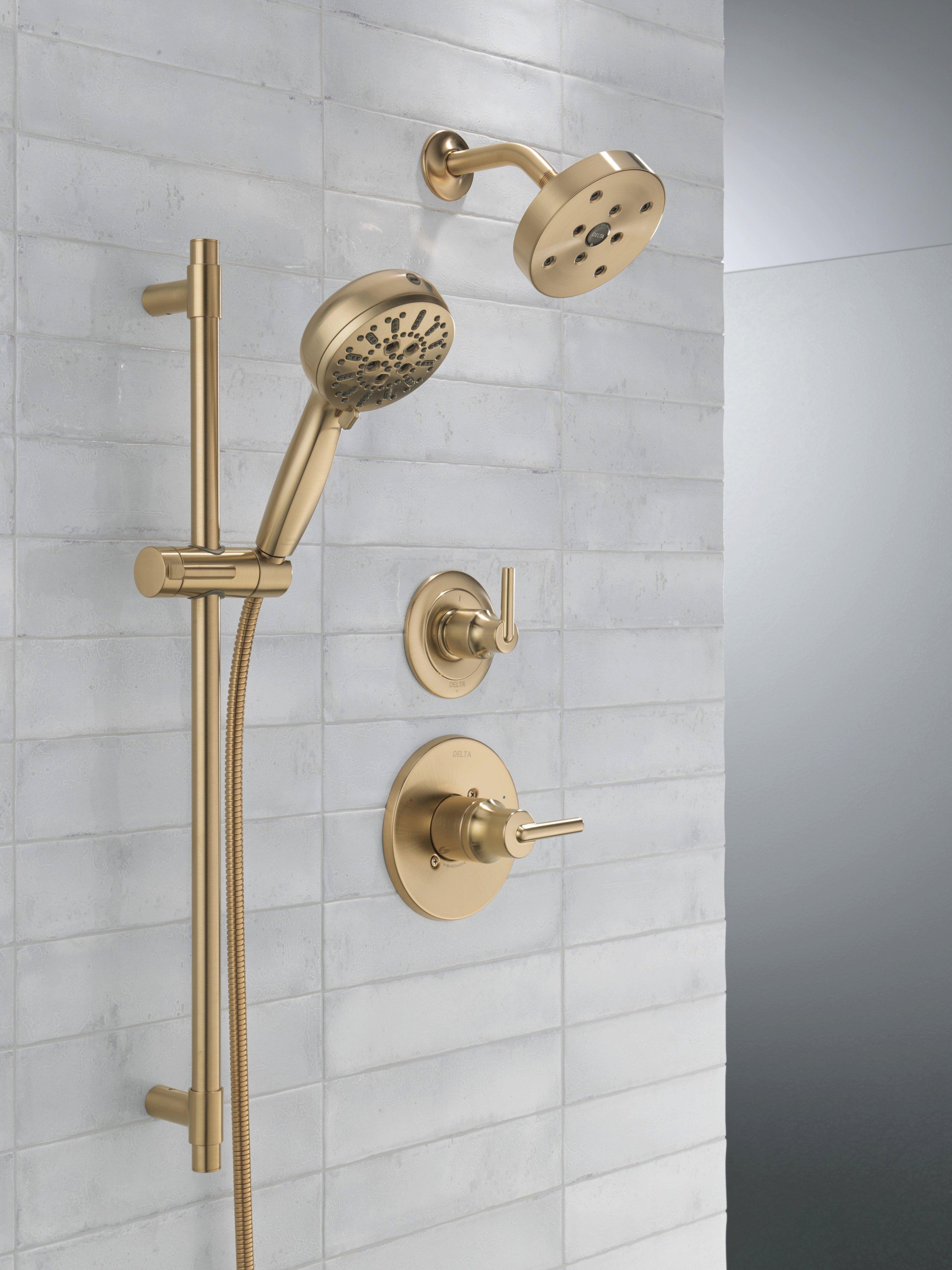 Delta Faucet Brilliance Champagne Bronze Single Handle Bathtub & Shower Faucet (Trim Only) 