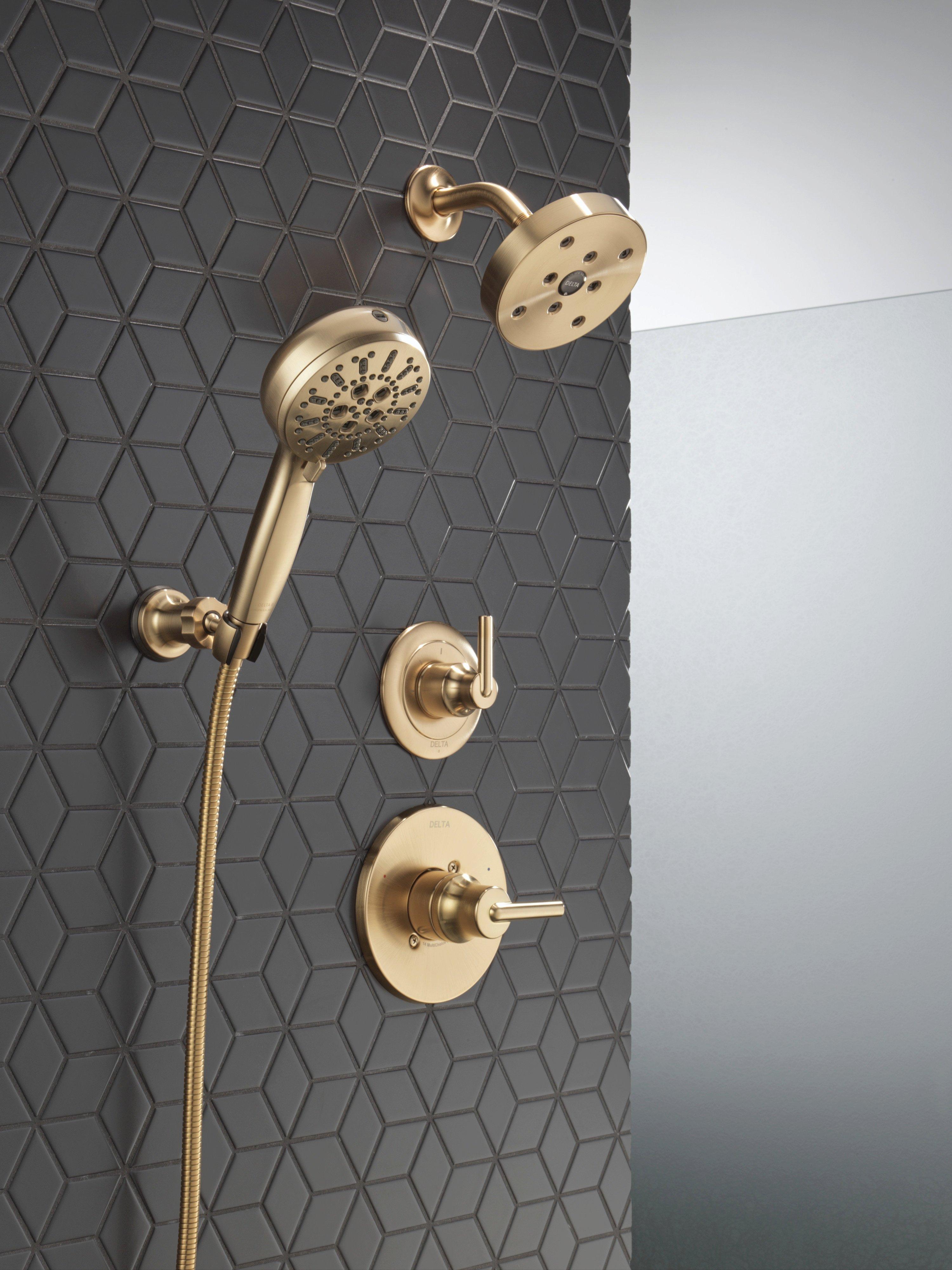 Delta Faucet Brilliance Champagne Bronze Single Handle Bathtub & Shower Faucet (Trim Only) 