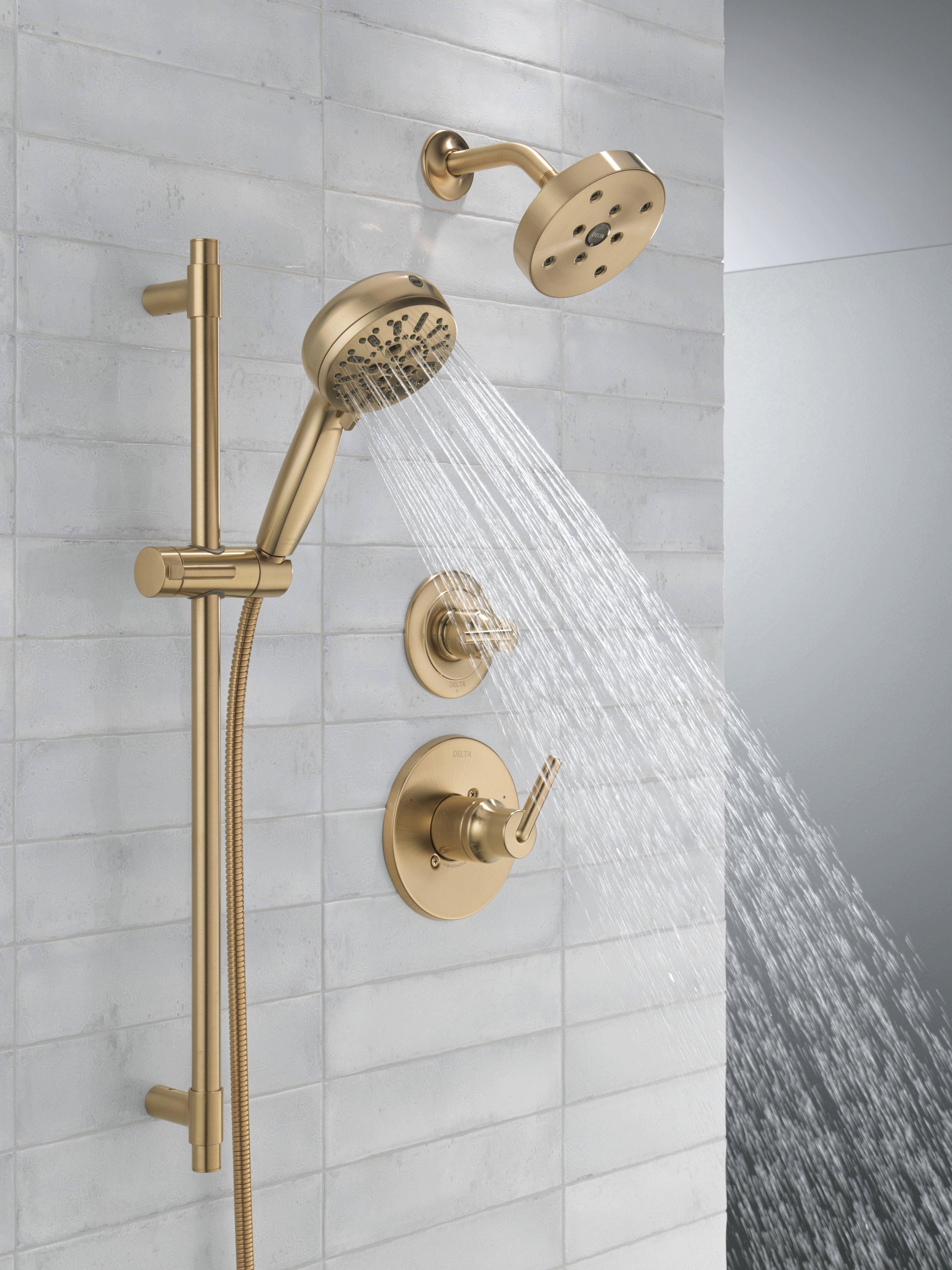 Delta Faucet Brilliance Champagne Bronze Single Handle Bathtub & Shower Faucet (Trim Only) 