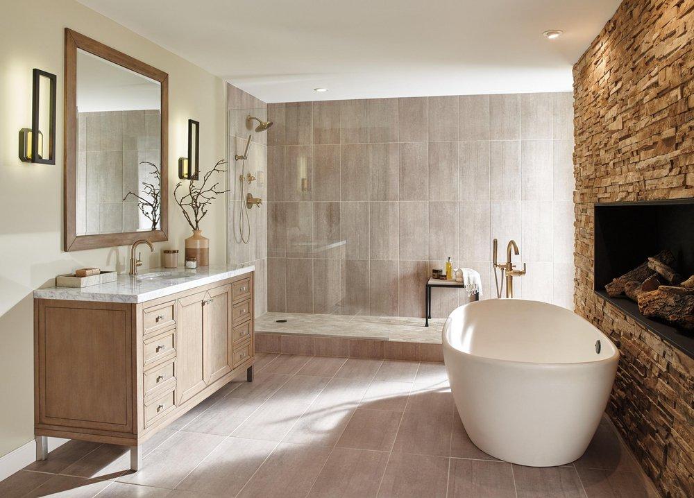 Delta Faucet Brilliance® Champagne Bronze Tub and Shower Diverter Valve with Single Lever Handle 