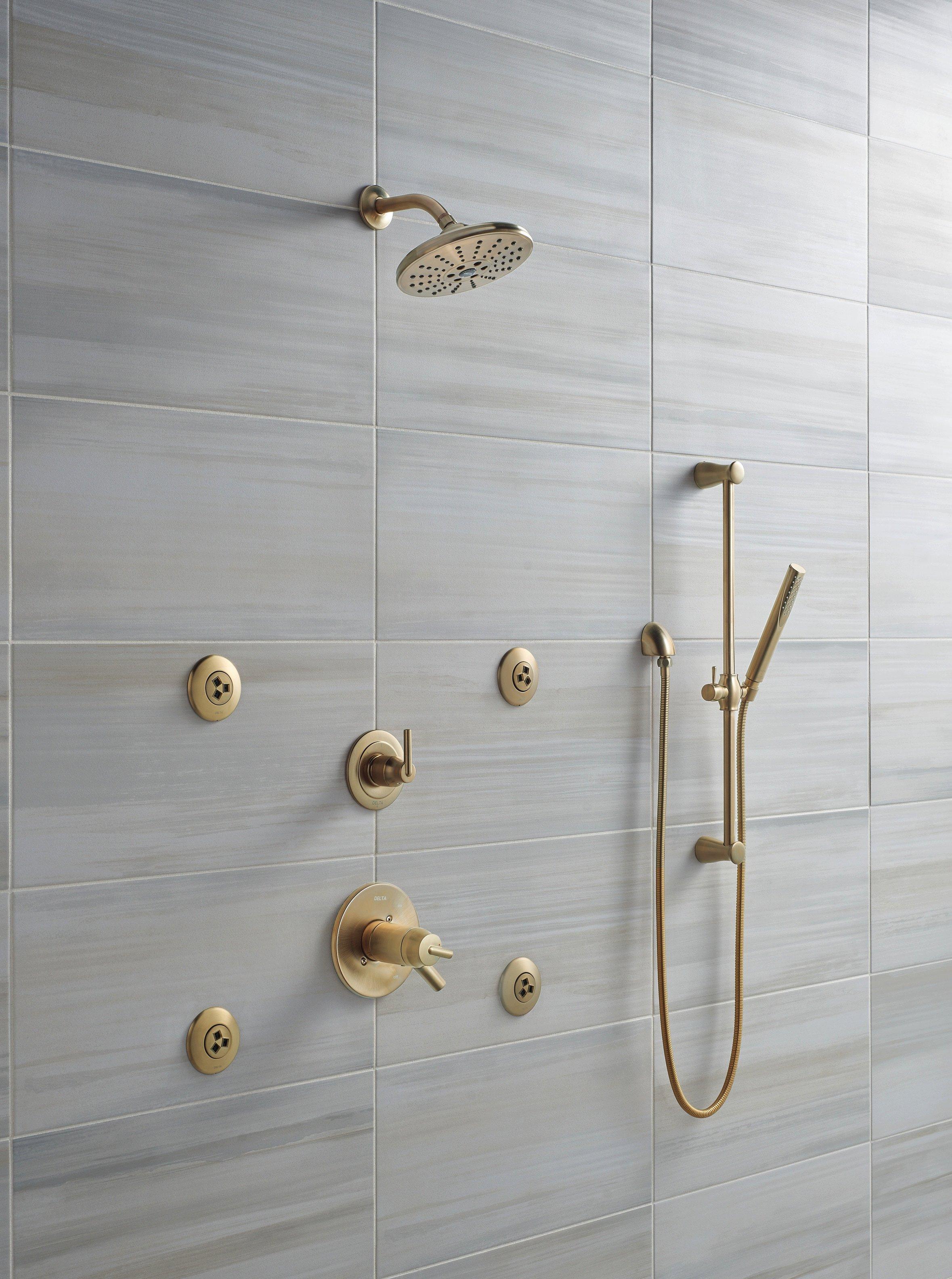 Delta Faucet Brilliance Champagne Bronze Single Handle Bathtub & Shower Faucet (Trim Only) 
