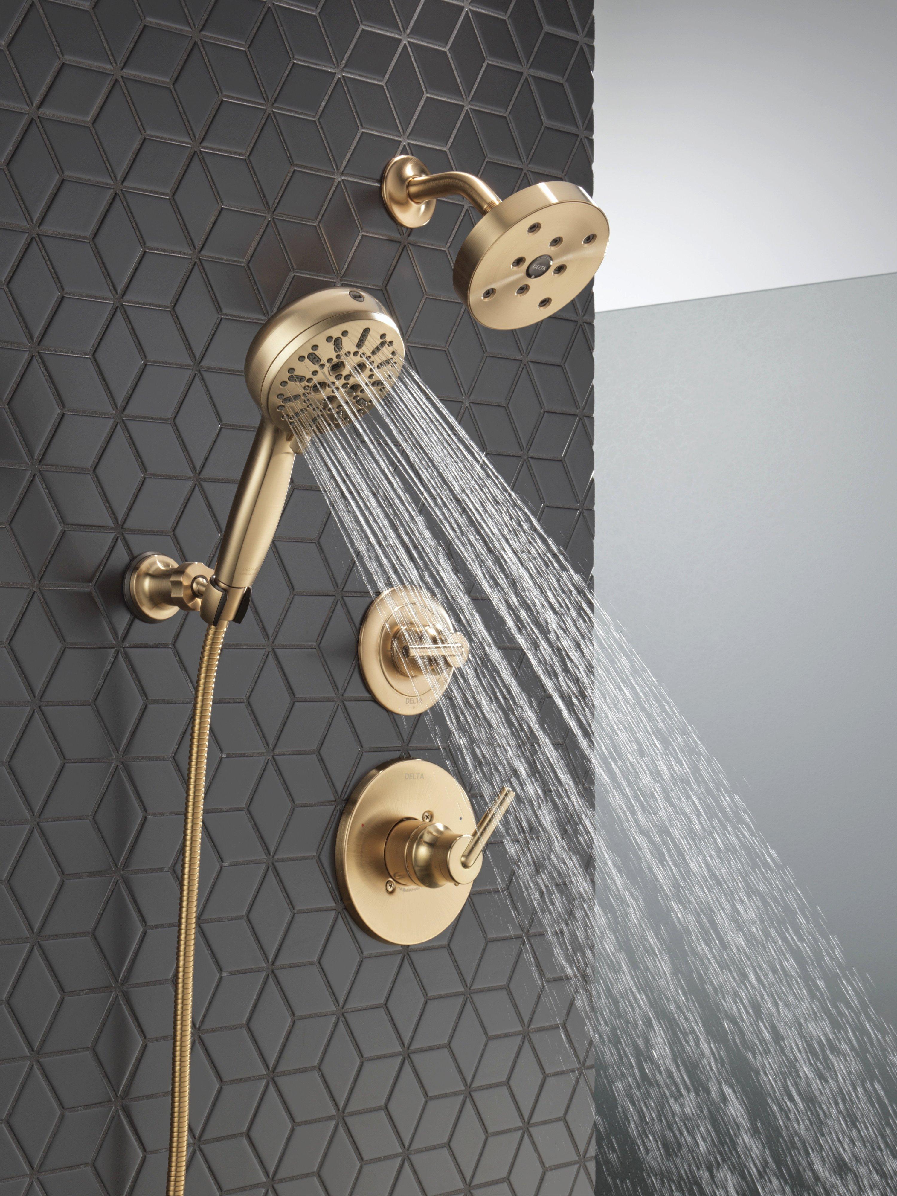 Delta Faucet Brilliance Champagne Bronze Single Handle Bathtub & Shower Faucet (Trim Only) 