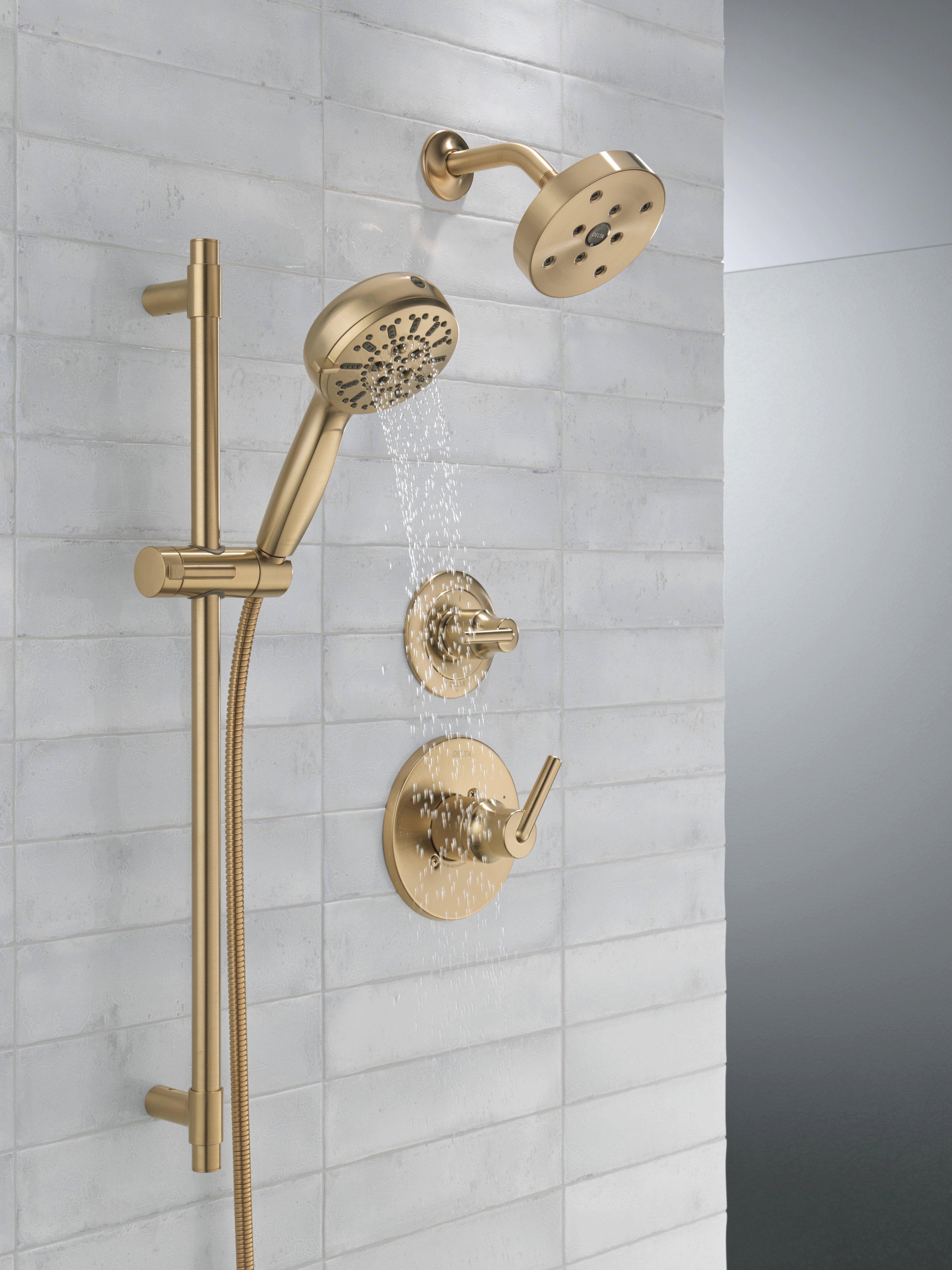 Delta Faucet Brilliance Champagne Bronze Single Handle Bathtub & Shower Faucet (Trim Only) 