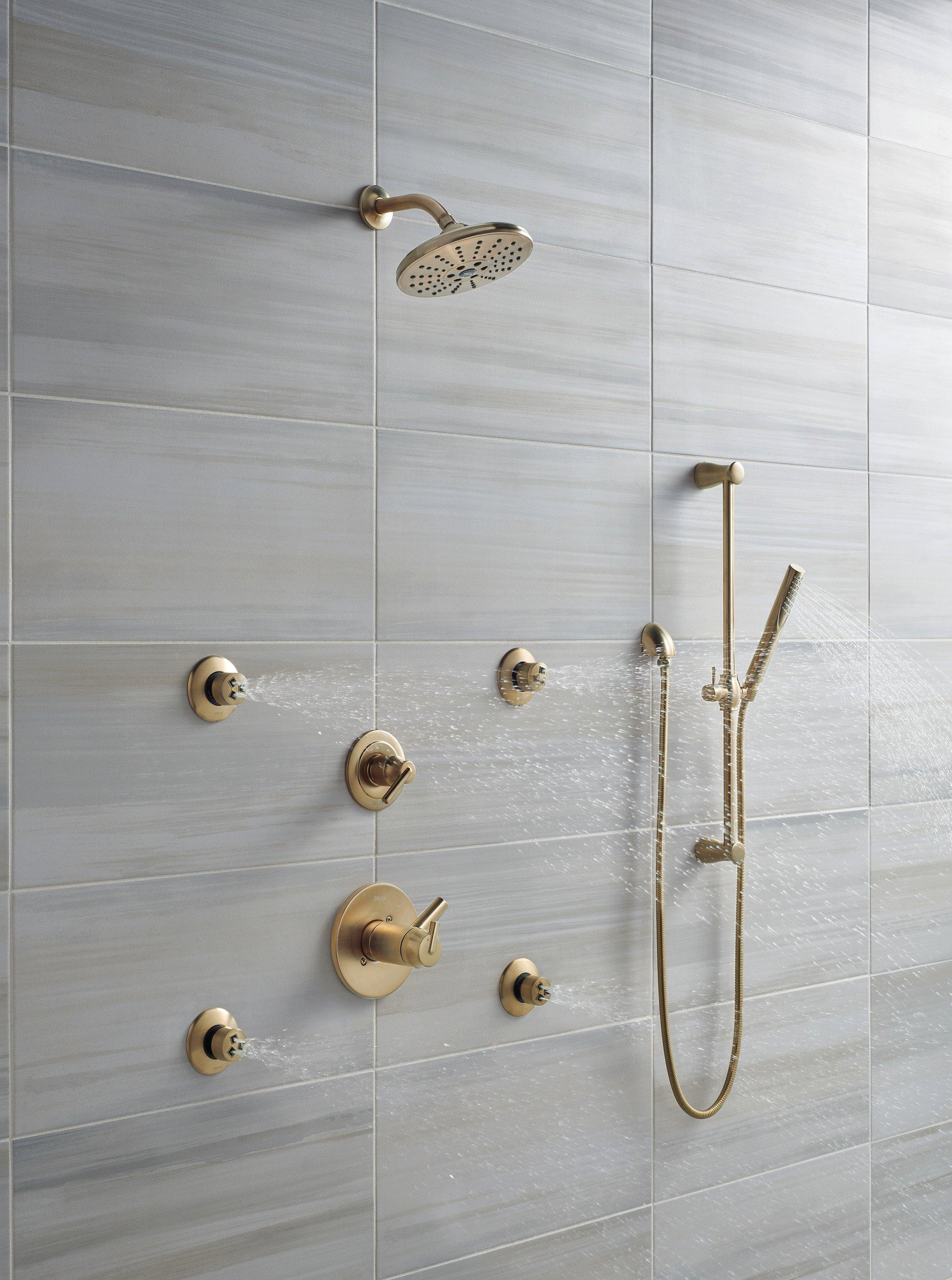 Delta Faucet Brilliance Champagne Bronze Single Handle Bathtub & Shower Faucet (Trim Only) 