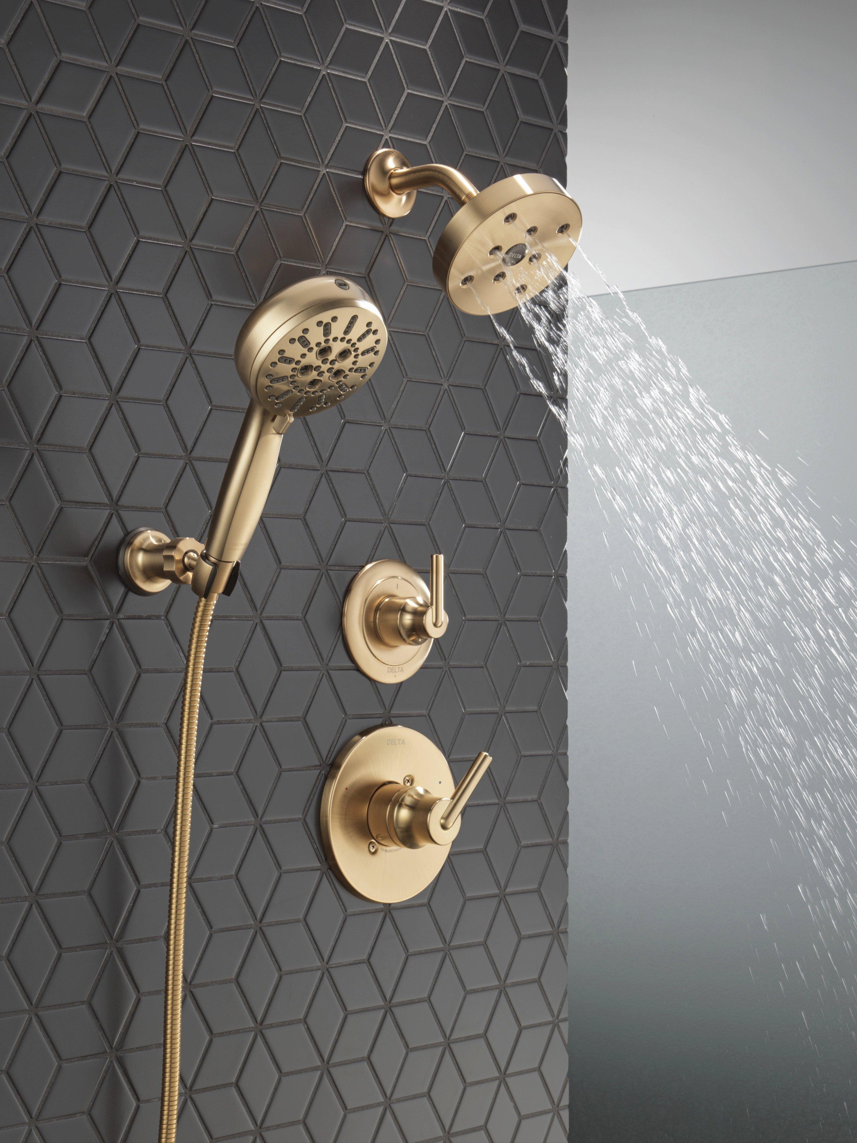 Delta Faucet Brilliance Champagne Bronze Single Handle Bathtub & Shower Faucet (Trim Only) 